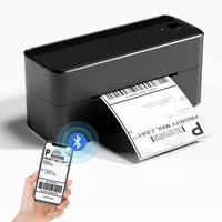 Phomemo Bluetooth Etikettendrucker, DHL Thermodrucker 4XL Labeldrucker Ettikettendrucķer für Mac/PC, Versandetikettendrucker Label Printer für Barcode, Amazon, Ebay, Etsy & Shopify, DHL ups - Schwarz