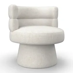 Stuhl Julina Creme Chenille Gepolstert