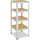 shelfplaza Schwerlastregal Metall 100x30x30 cm Weiß 4 Böden 175 kg Traglast pro Boden