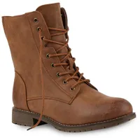 VAN HILL Damen Schnürstiefeletten in Braun