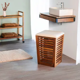 Wenko Wäschetruhe Fondi Holz Braun