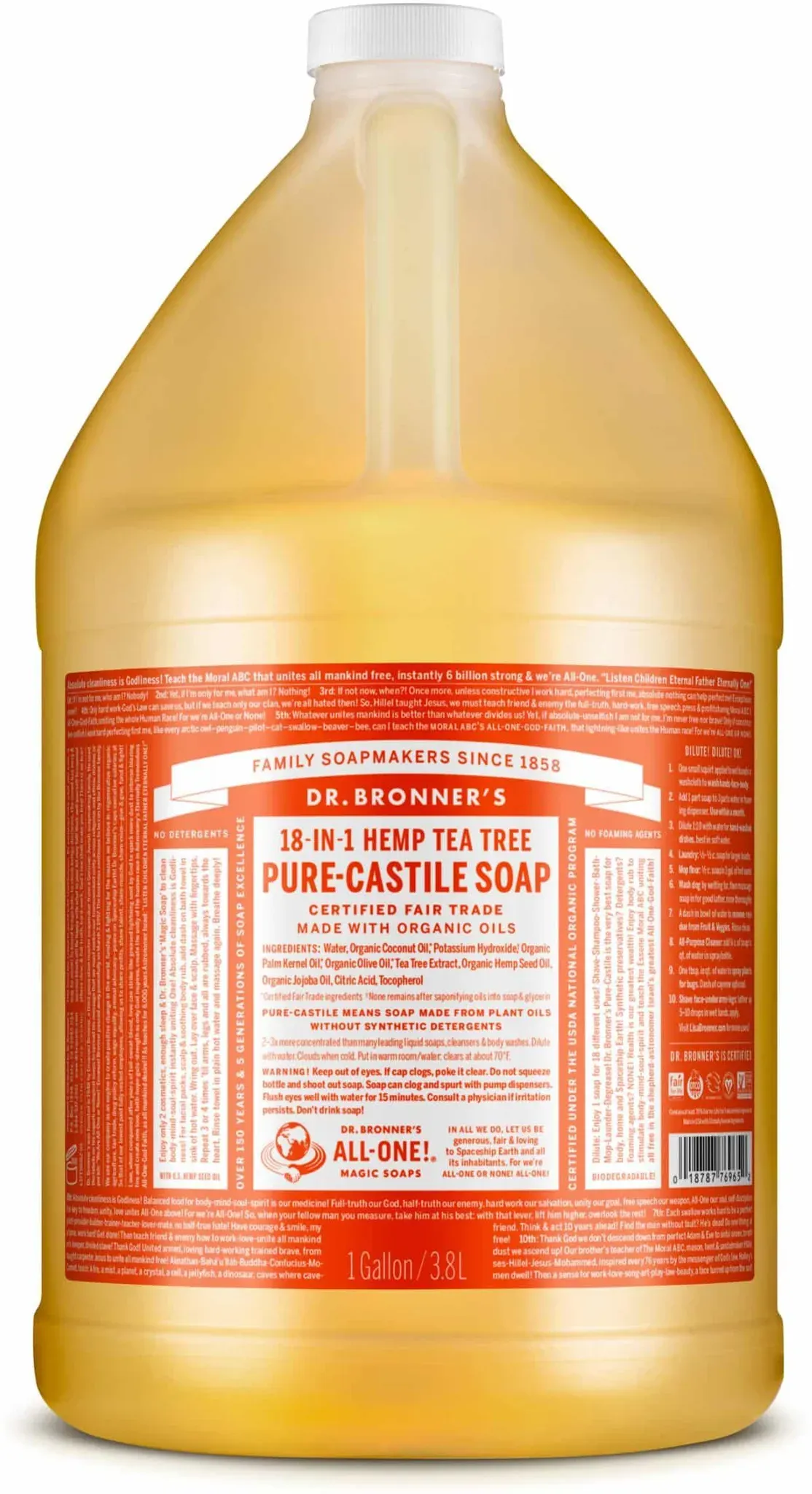 Dr. Bronner's Teebaumöl Flüssigseife 3800 ml