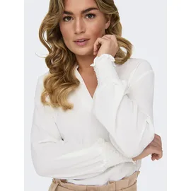 Only ONLMETTE V-Neck LS Smock TOP NOOS WVN - S