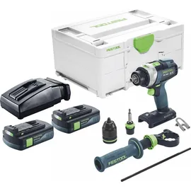 Festool TPC 18/4 I-Basic Akku Schlagbohrschrauber 18 V 75 Nm Brushless + 2x Akku 3,0 Ah + Ladegerät + Systainer