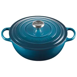 Le Creuset Signature La Marmite Bräter 26 cm deep teal