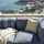 Oviala Modulares Gartenecksofa 4-Sitzer pazifikblau