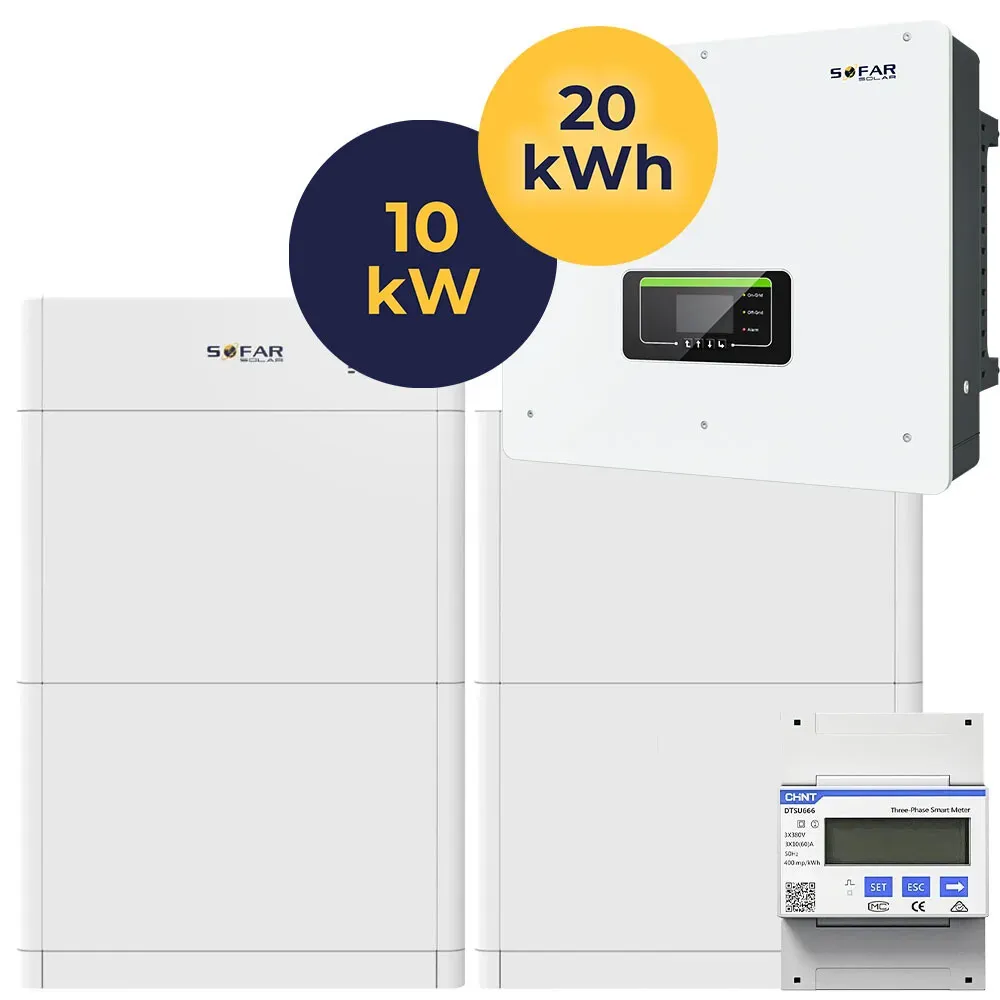 SET Sofar Solar 10 kW Hybrid-Wechselrichter HYD 10KTL-3PH +1x Sofar Solar BTS E20-DS5 20,48 kWh Batteriespeicher