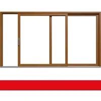 Hebe- Schiebetür Kunststoff Golden Oak beidseitig