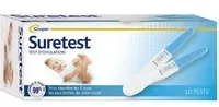 SURETEST - Test d'ovulation Pour identifier les 2 jours plus fertiles de votre cycle Autotest Boîte 10 tests Test(S) pc(s)