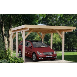 Palmako Karl Einzel-Carport 360 x 512 cm naturbelassen