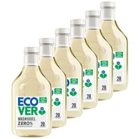 Ecover Waschmittel Zero 6 x 1 L - 168 Wäschen - ohne Duft & Farbstoff