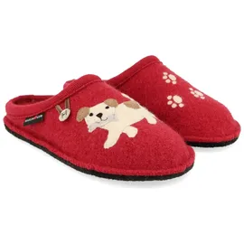 HAFLINGER Flair Fido Pantoffeln Rot 41