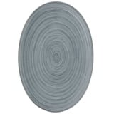 Rosenthal Servierplatte TAC Gropius Stripes 2.0 matt Platte 34 cm, Porzellan, (Platte), Platten grau