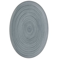 Rosenthal Servierplatte TAC Gropius Stripes 2.0 matt Platte 34 cm, Porzellan, (Platte) grau