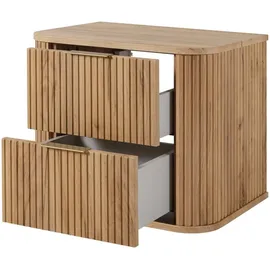 3e 3xe living.com Eiche Craft Badezimmerschrank 41,5 x 60,4 x 51,7 cm Braun Holz