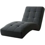 Möblo Chaiselongue, Dunkelgrau, Holzwerkstoff, 1-Sitzer, 73x79x170 cm, Wohnzimmer, Sessel, Relaxliegen