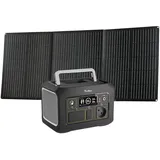 Purmars 300W Tragbares Powerstation mit Solarpanel 100W
