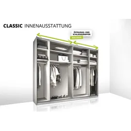 STAUD Schwebetürenschrank Sonett 220 249 x 222 x 68 cm Beige