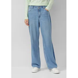 s.Oliver Jeans Beth Boyfriend / Relaxed Fit / Mid Rise / Straight Leg / mit Kontraststreifen - blau 46/32