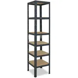 shelfplaza Schwerlastregal Metall 200x50x50 cm anthrazit 6 Böden