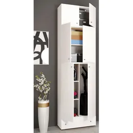 VCM Mehrzweckschrank Lona 70 x 240 x 39 cm Weiß