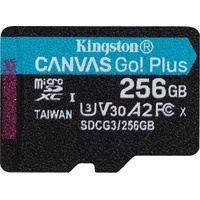 Kingston microSDXC Canvas Go! Plus 256GB Class 10 UHS-I A2 V30