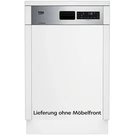 Beko DSS28021X Einbau-Geschirrspüler (teilintegrierbar, 448 mm breit, Edelstahl)