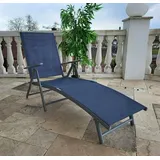 Sonnenliege RIO Schwarz Gartenliege Liegestuhl Relaxliege Strandliege Liege