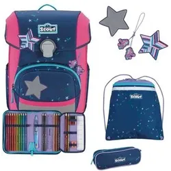 SCOUT 75450015100 Schulranzen-Set 4-teilig Neo DIN Pretty Star