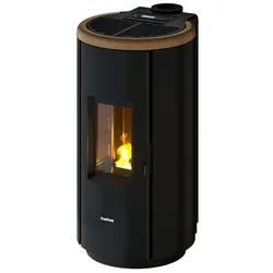 FREEPOINT Pelletofen »Chrome 7«, 7 kW, Stahl, anthrazit - goldfarben