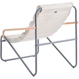 Beliani Lounge Set 2-tlg. Dunkelgrau