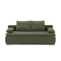 smart Schlafsofa  Leonie ¦ grün ¦ Maße (cm): B: 198 H: 92 T: 90.0