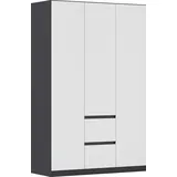 Rauch Drehtürenschrank MAINZ 136 x 210 x 54 cm Grau