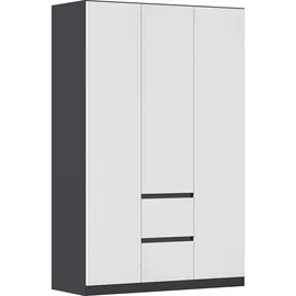 Rauch Drehtürenschrank MAINZ 136 x 210 x 54 cm Grau