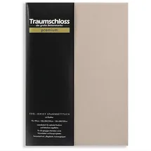 Traumschloss Spannbettlaken Jersey-Baumwolle 90 x 200 - 100 x 220 cm beige