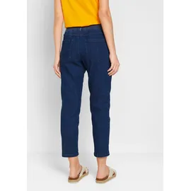 bonprix Straight-Jeans (2er Pack), blau, Gr.44, Komfortable Hose sorgt mit dem Gummibund an der Taille für Bequemlichkeit, dunkelblau denim: 82% Baumwolle