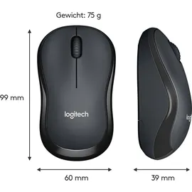 Logitech M220 Silent schwarz/dunkelgrau