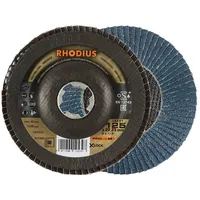 RHODIUS 211393 LSZ F1 X-LOCK Fächerschleifscheibe Edelstahl, Stahl 10St.