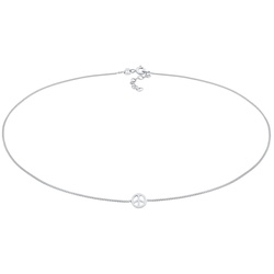 Elli Choker Peace Symbol Frieden 925 Silber Ketten   Damen