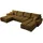 bromarkt Ecksofa NUBES Schlaffunktion Bettkasten U-Form, 372x85x184 cm, Wohnzimmer, Sofas - Couches, Wohnlandschaften, Wohnlandschaften in U-Form