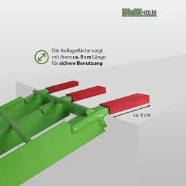 Baumarktplus TRUTZHOLM 1 x Auffahrrampe klappbar 180 cm Traglast 340 kg Alu grün Riffelstab