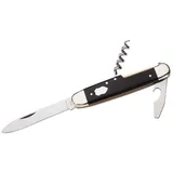 Hartkopf Hartkopf-Solingen Stahl 1.4034, Rostfrei, Korkenzieher, Kombiwerkzeug, Ebenholz, Neusilberbacken Taschenmesser