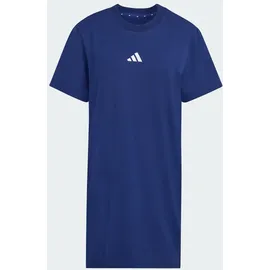 adidas Shirtkleid Blau/Weiß M