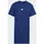 adidas Shirtkleid Blau/Weiß M