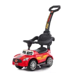 Chipolino Rutscher 2 in 1 Fire Truck, Schubstange, bequemer Sitz, Musikfunktion rot