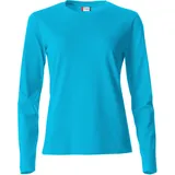 Clique Basic Langarmshirt Damen 54 - türkis M"