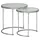 Wohnling Beistelltisch Rund Ø 50/42 cm Silbern 50 x 50 x 50 cm