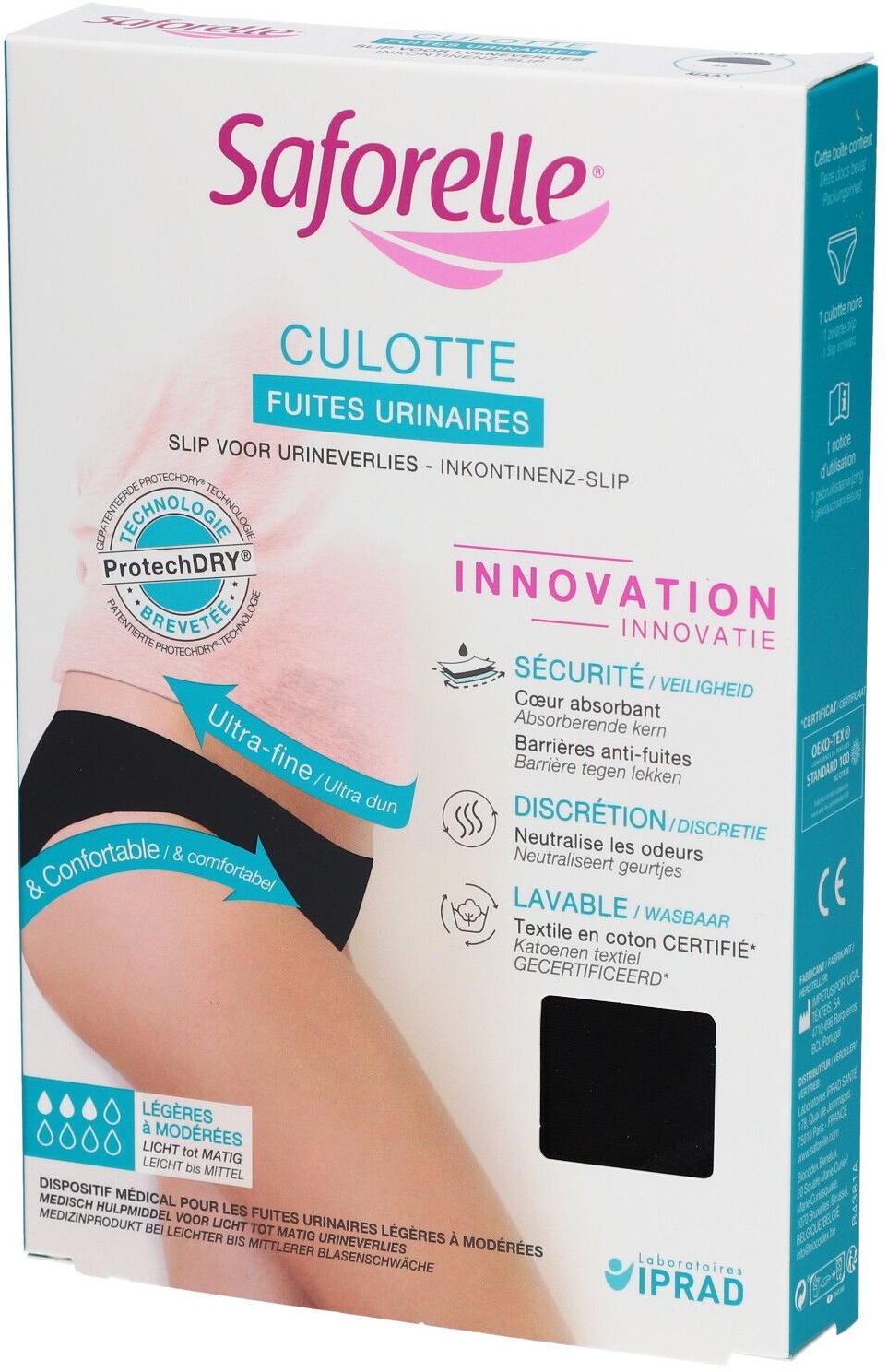 Saforelle® Culotte Fuites Urinaires Taille 42 1 pc(s) Slips pour l'incontinence