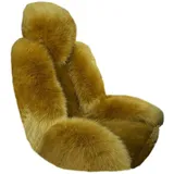 PengGengA Plüsch Autositzbezug Winter Wolle Vordersitzbezug Künstliche Lammfell Auto Sitzauflage Auto Sitzbezug (Khaki grün, Einzelner Vordersitz)