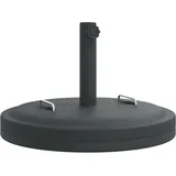 vidaXL Schirmständer Beton 25 kg Rund Schwarz